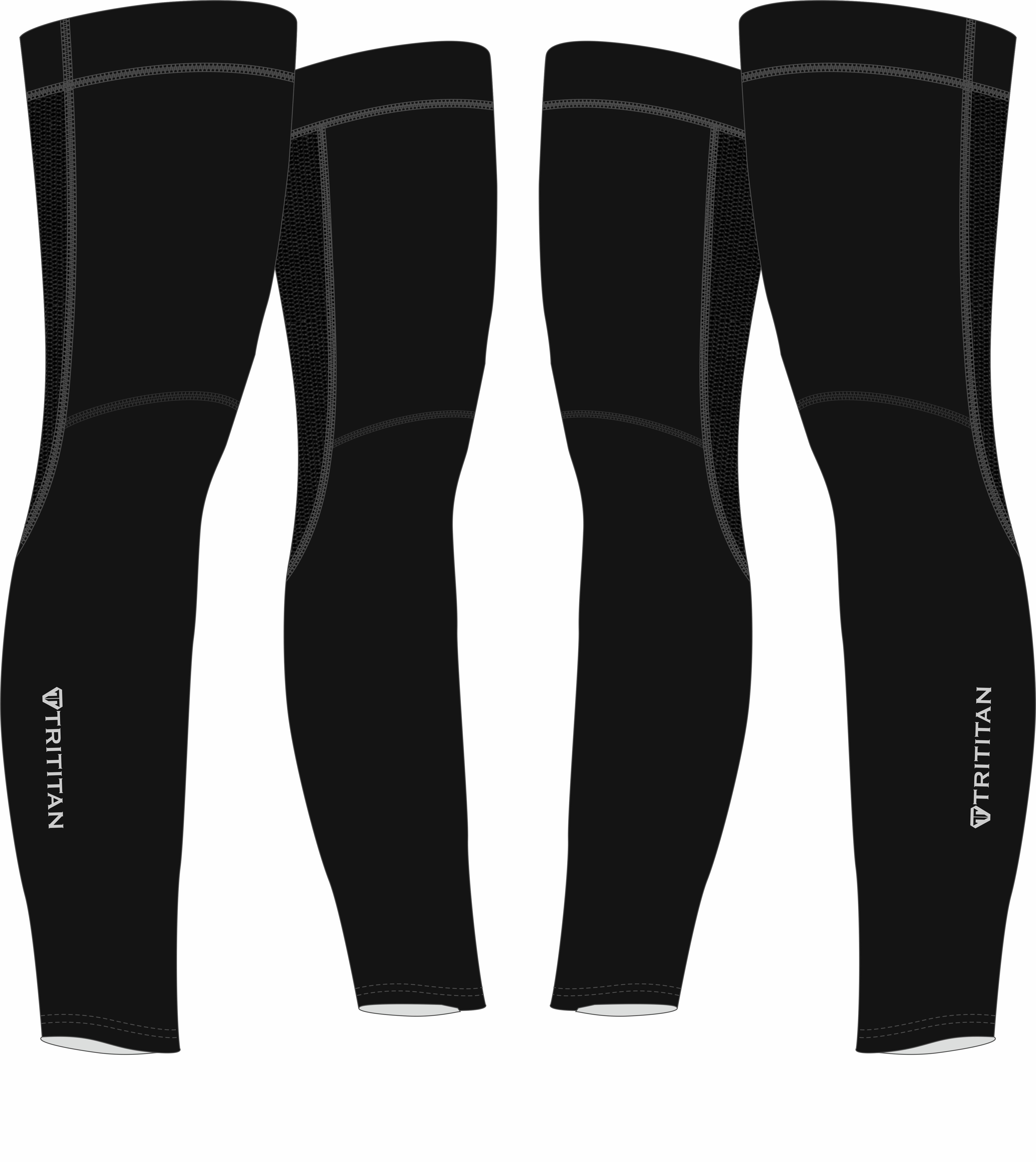 TriTiTan Pro Leg Sleeves With Mesh uw duursportwinkel